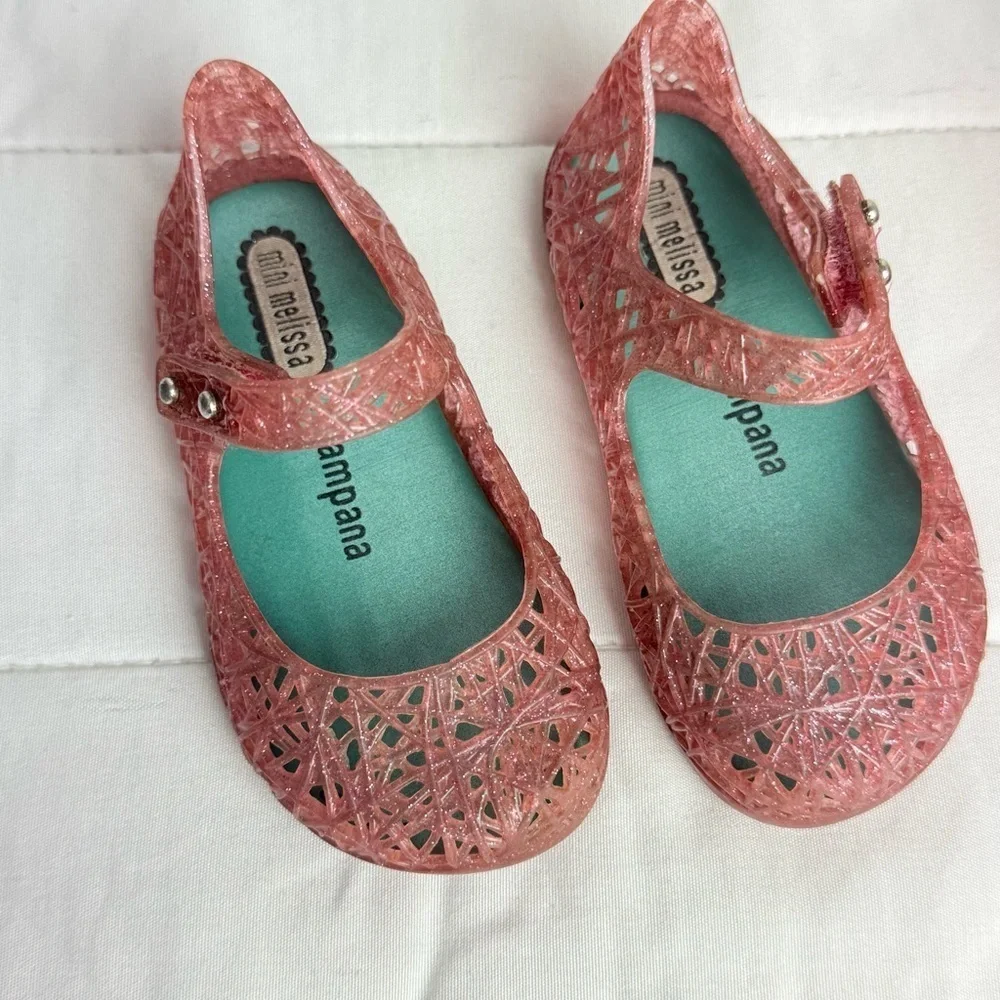 Mini Melissa Pink Sandals & Zaxy Baby Rush Sandals